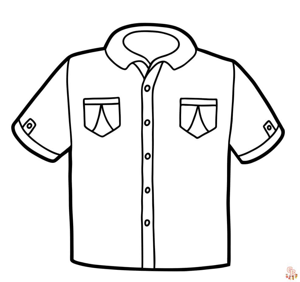 Printable shirt coloring sheets