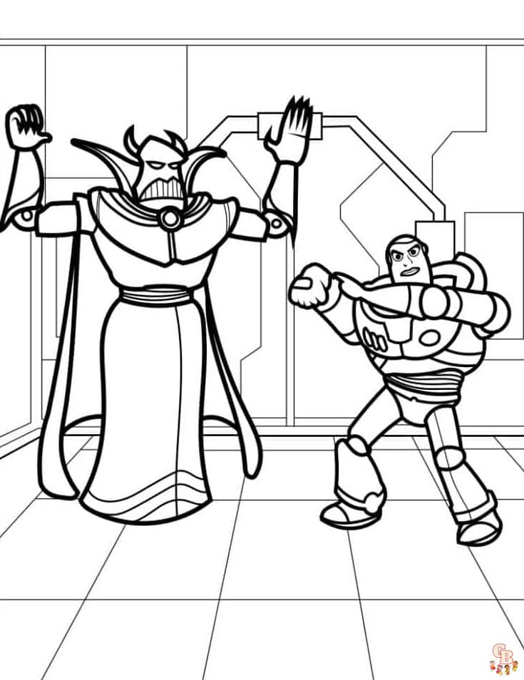 Printable zurg coloring sheets