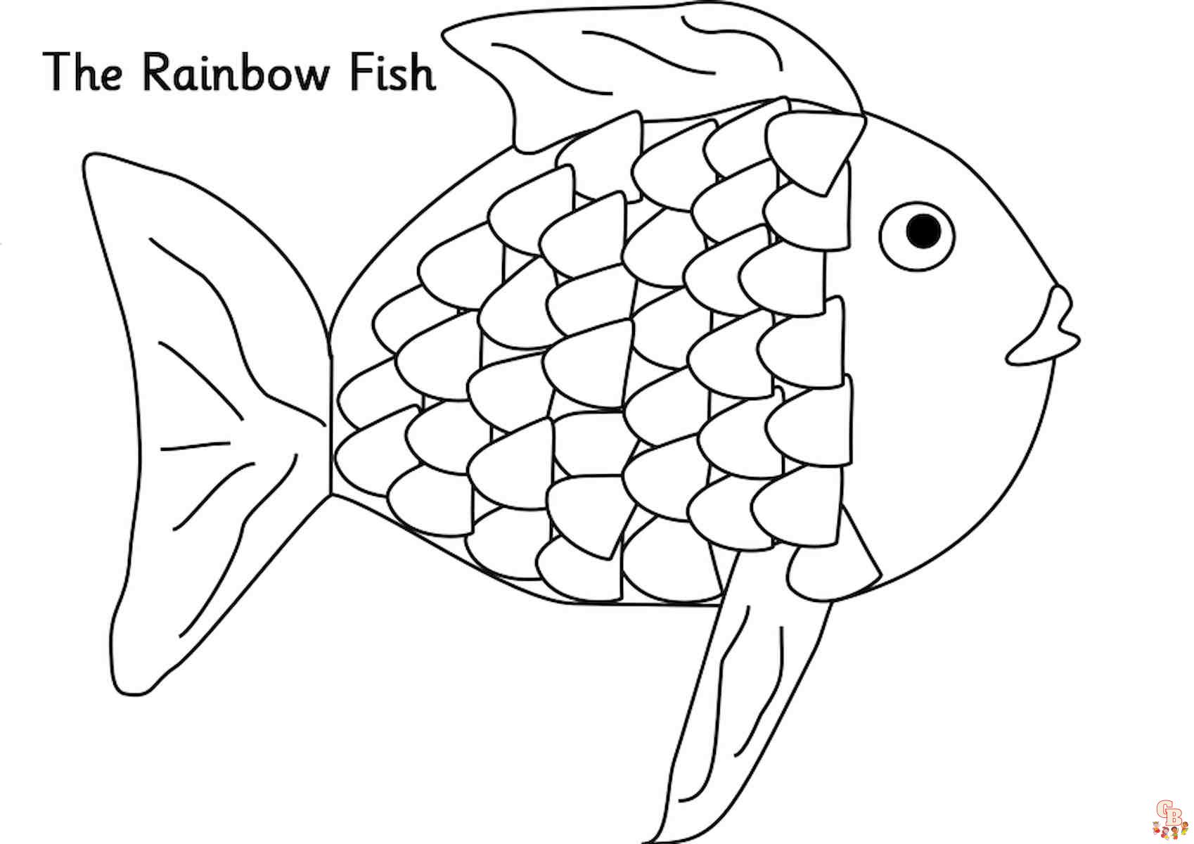 Rainbow Fish Coloring Pages