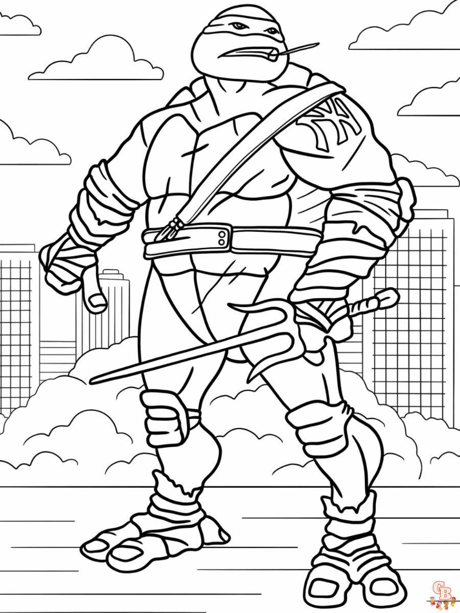 Raphael Coloring Pages Free