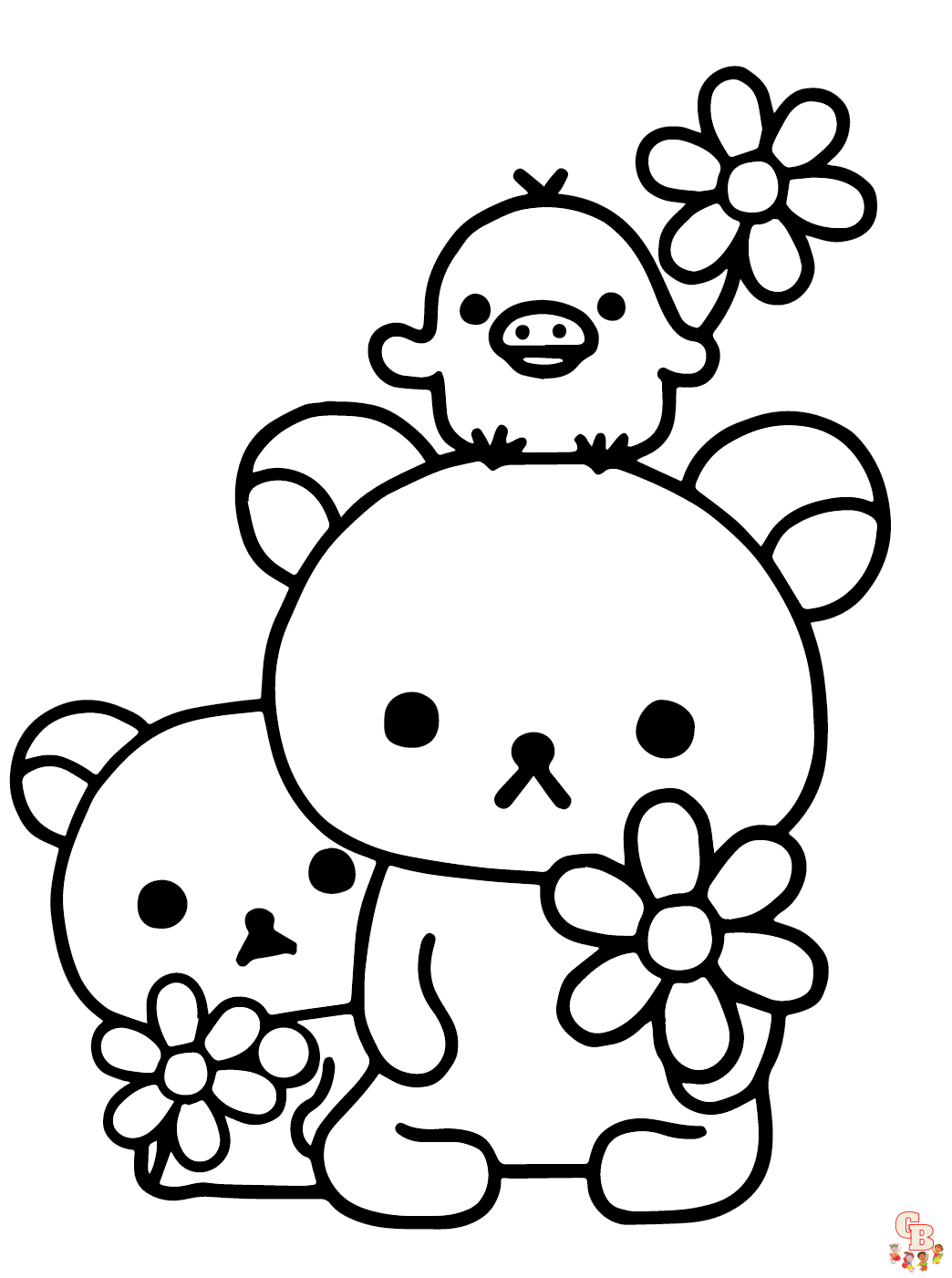 Rilakkuma Coloring Sheet