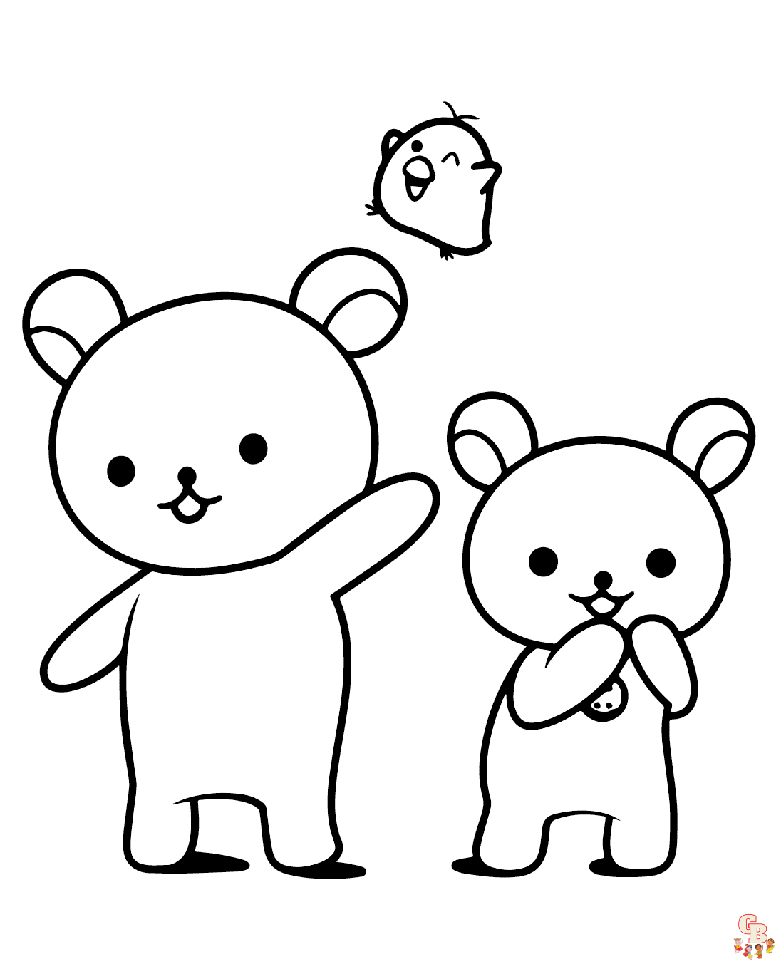 Rilakkuma Coloring Sheets free printable