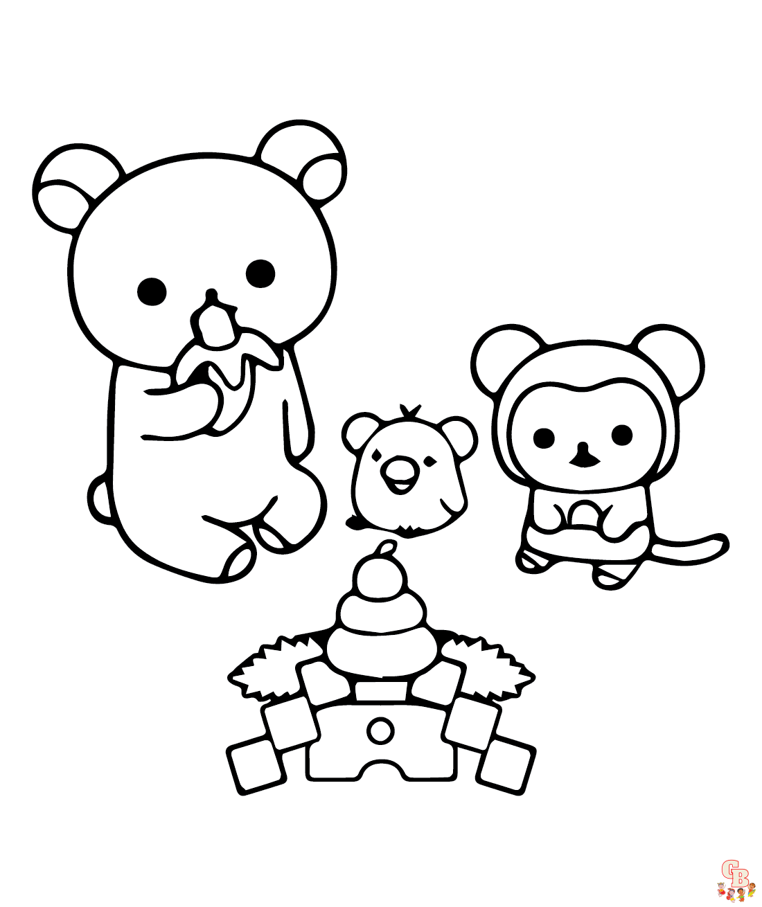 Rilakkuma Coloring Sheets free