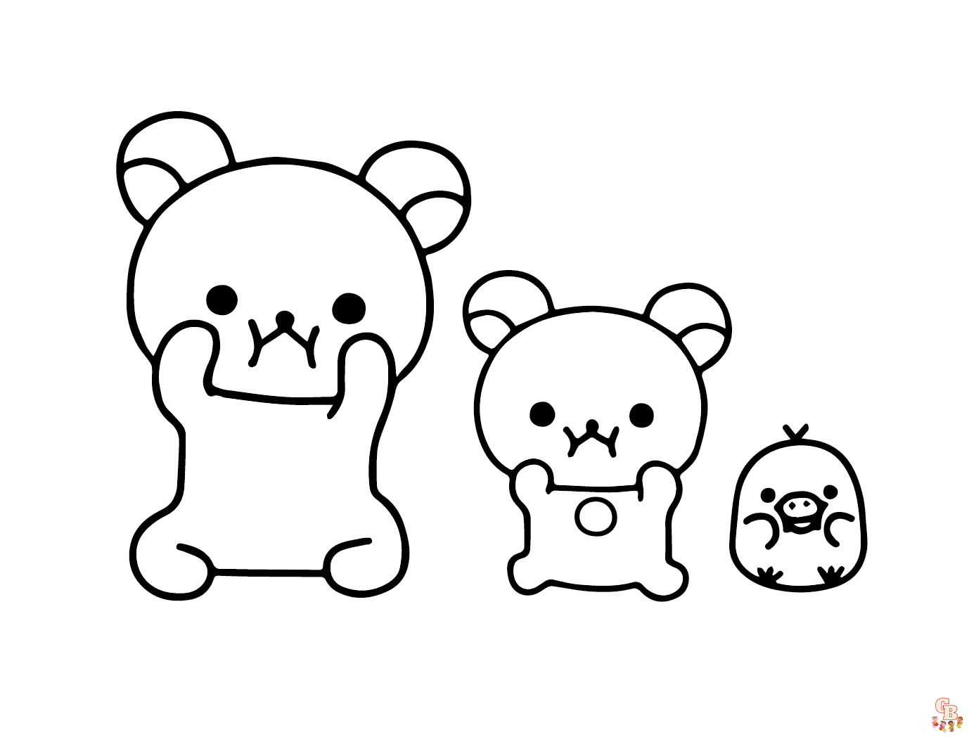 Rilakkuma coloring pages free