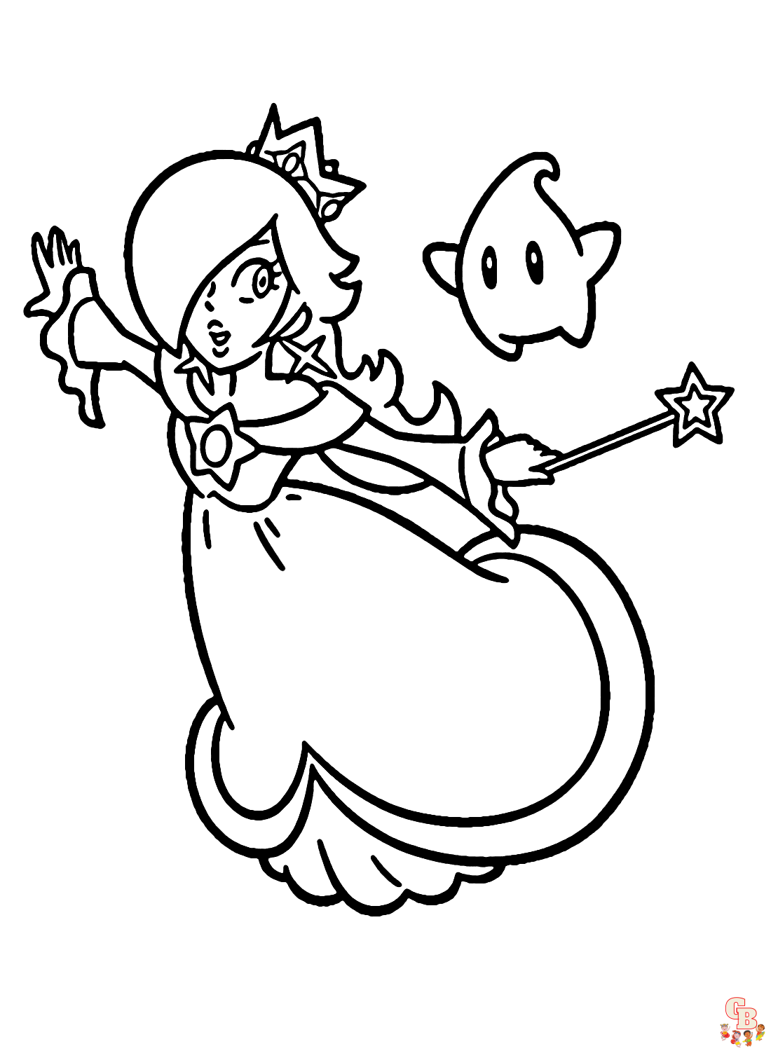 Rosalina coloring pages to print