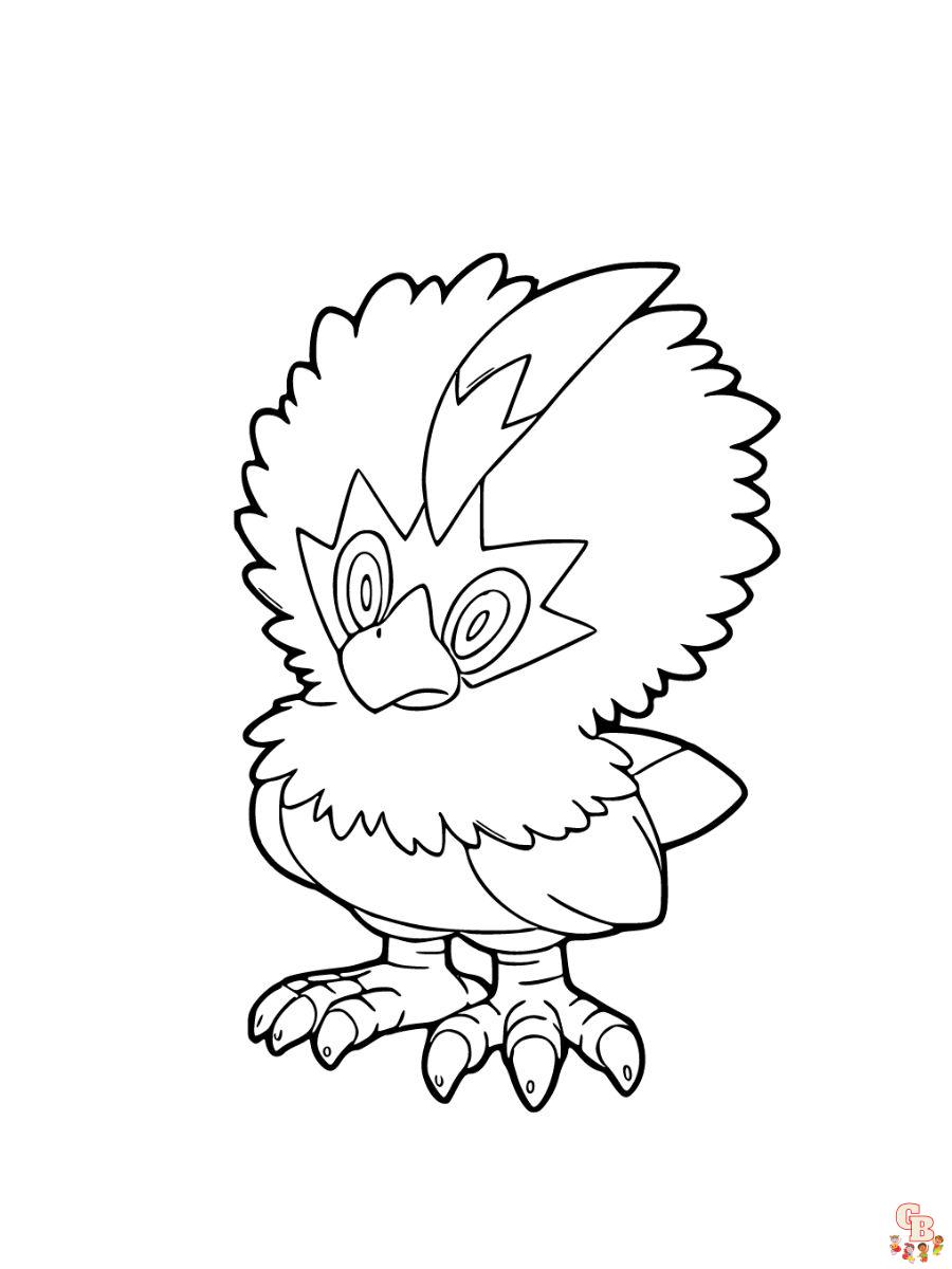 Rufflet coloring page