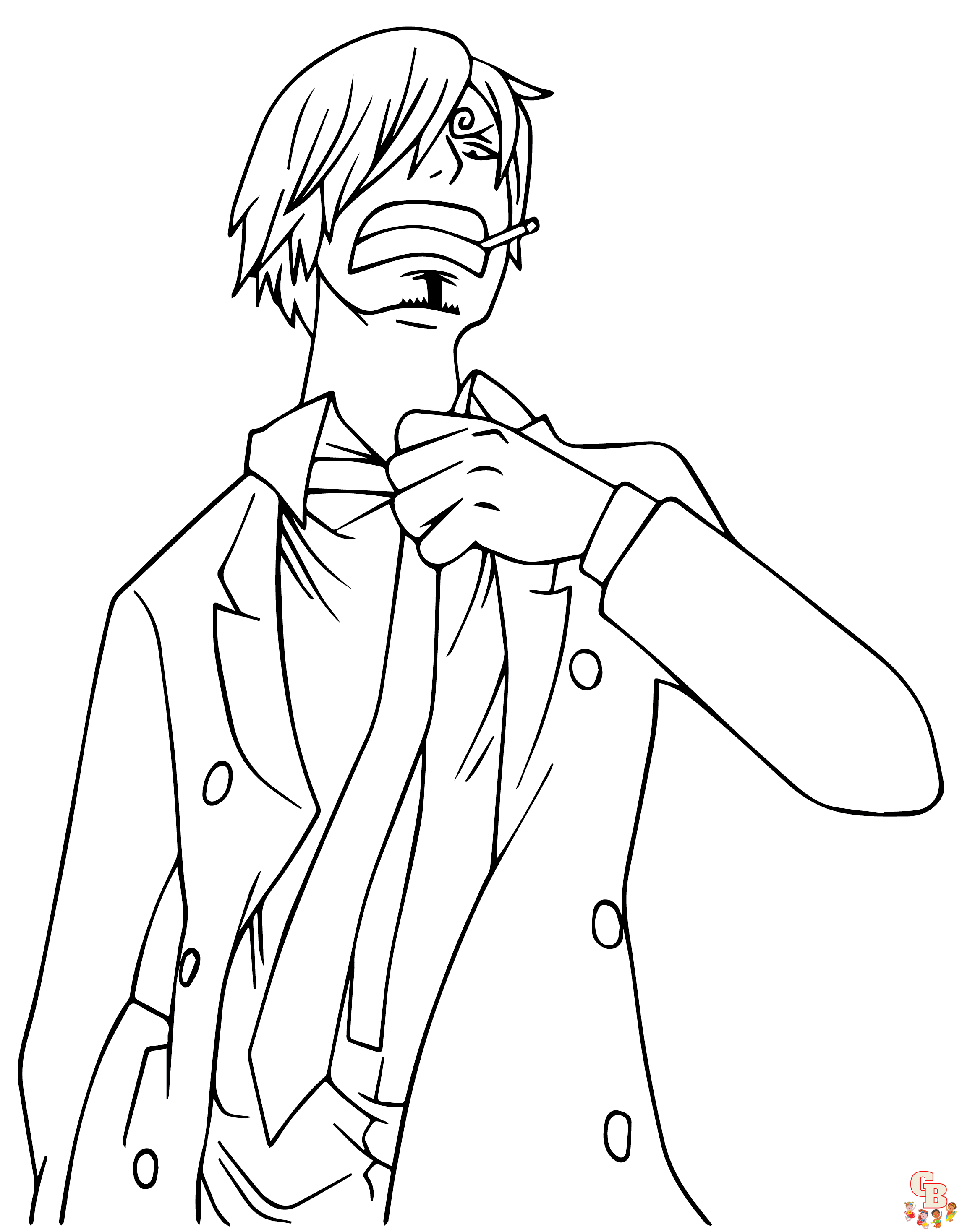 Sanji Coloring pages Free