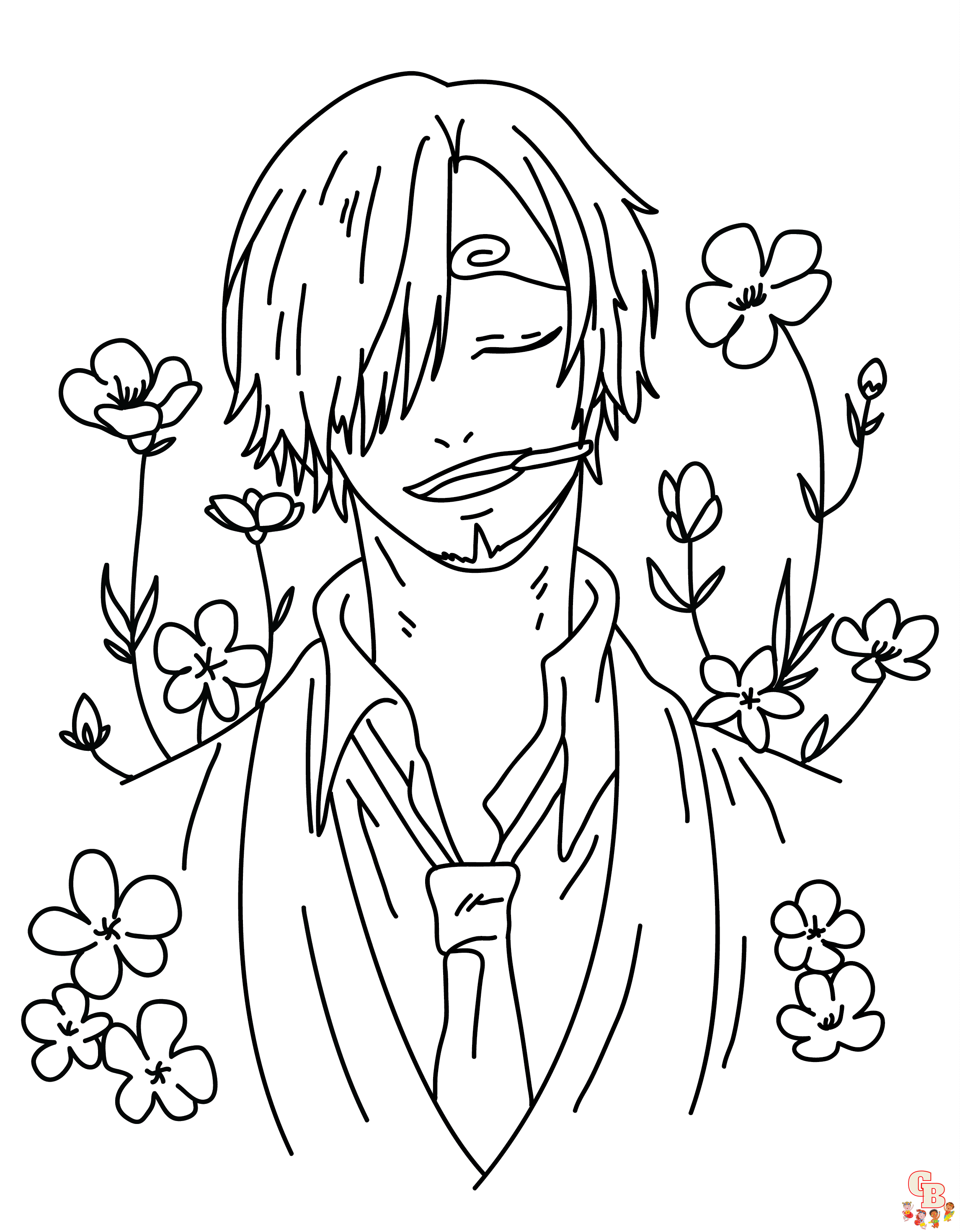 Sanji Coloring pages Printable