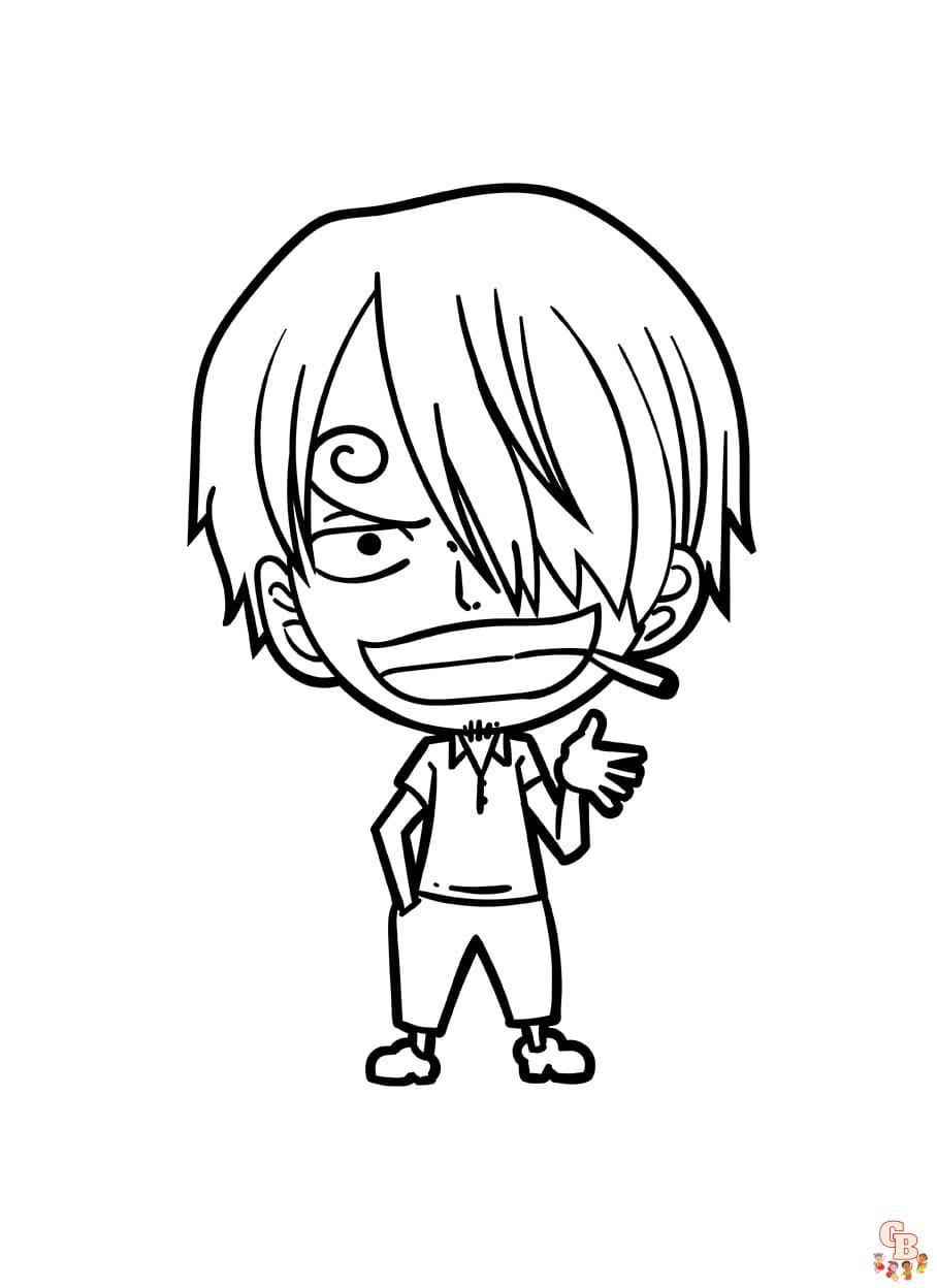 Sanji Coloring pages