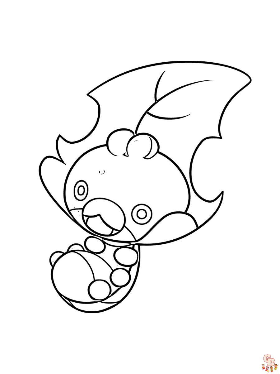 Sewaddle coloring page