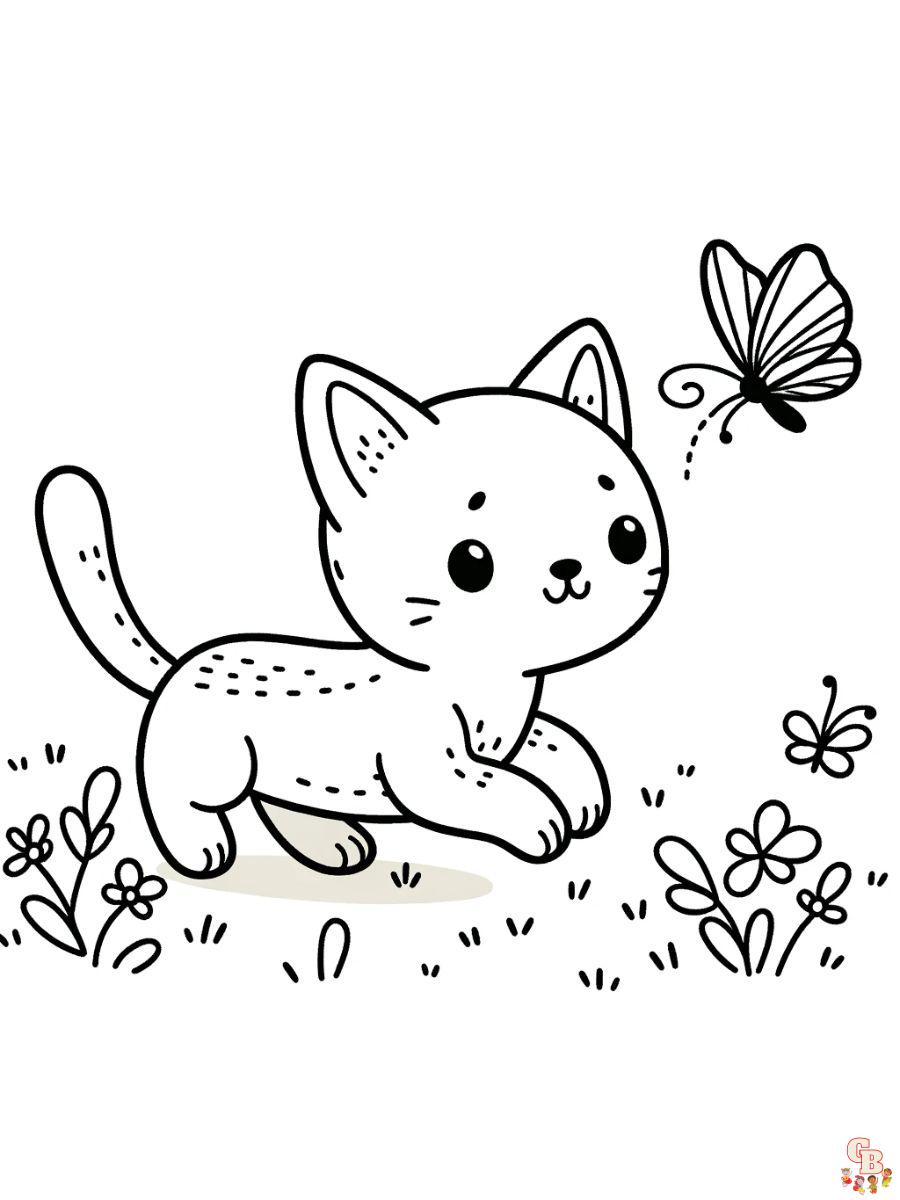 Siamese cat coloring pages free