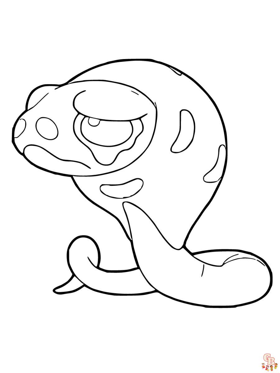 Silicobra coloring page