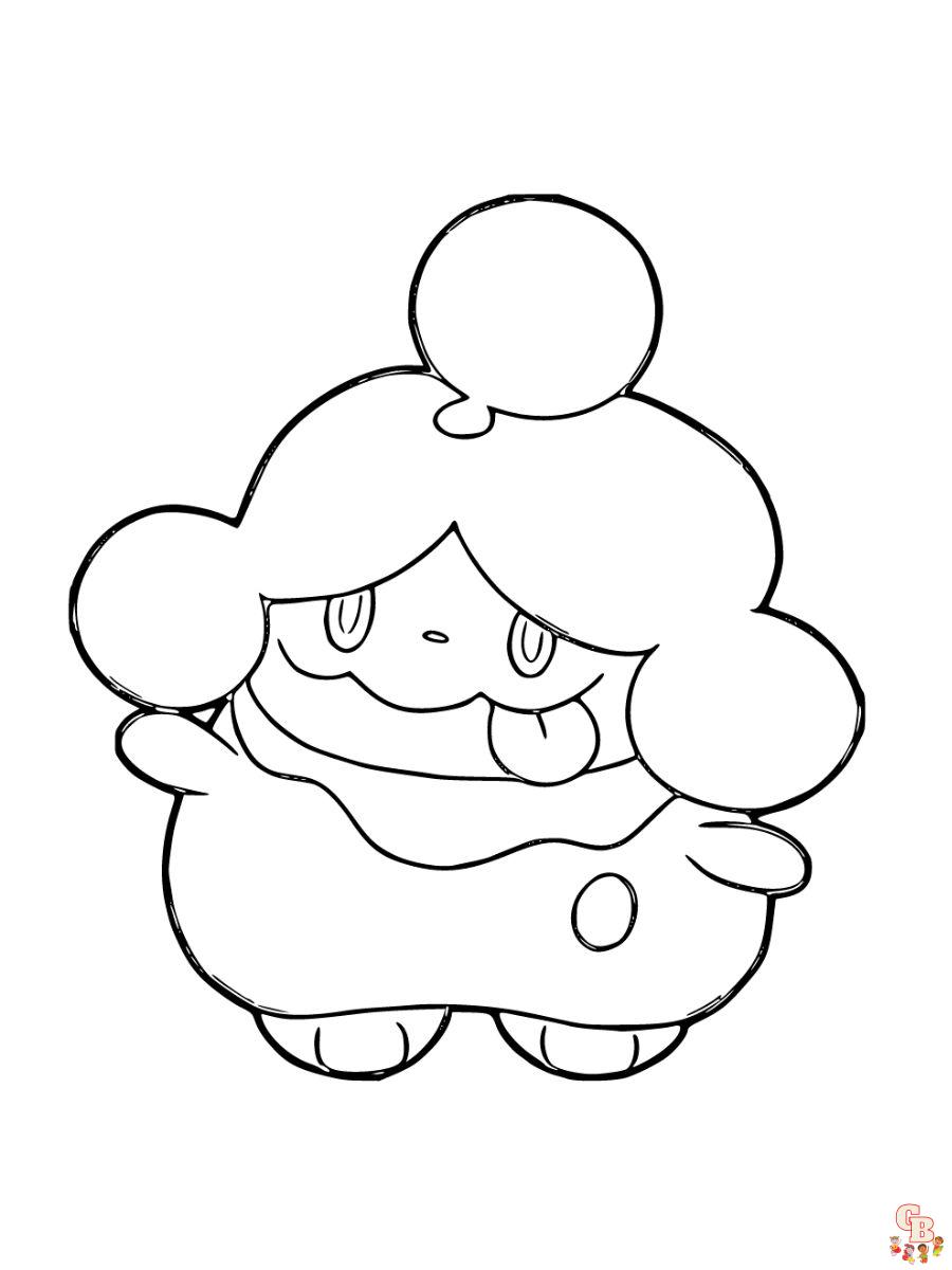 Slurpuff coloring page