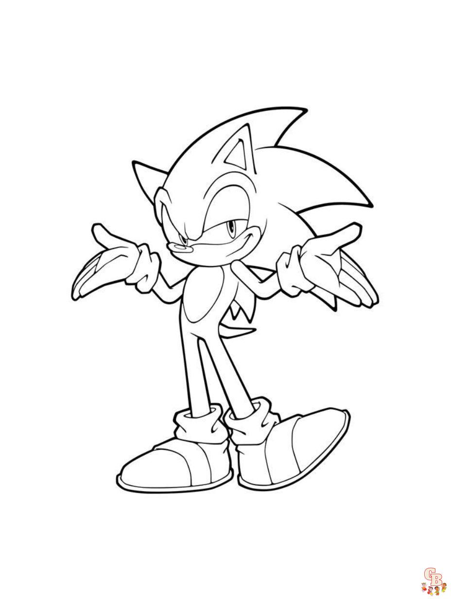 Sonic Coloring Pages Printable