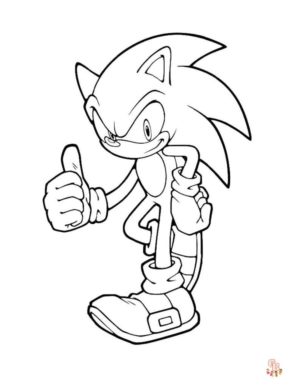 Sonic Coloring Pages