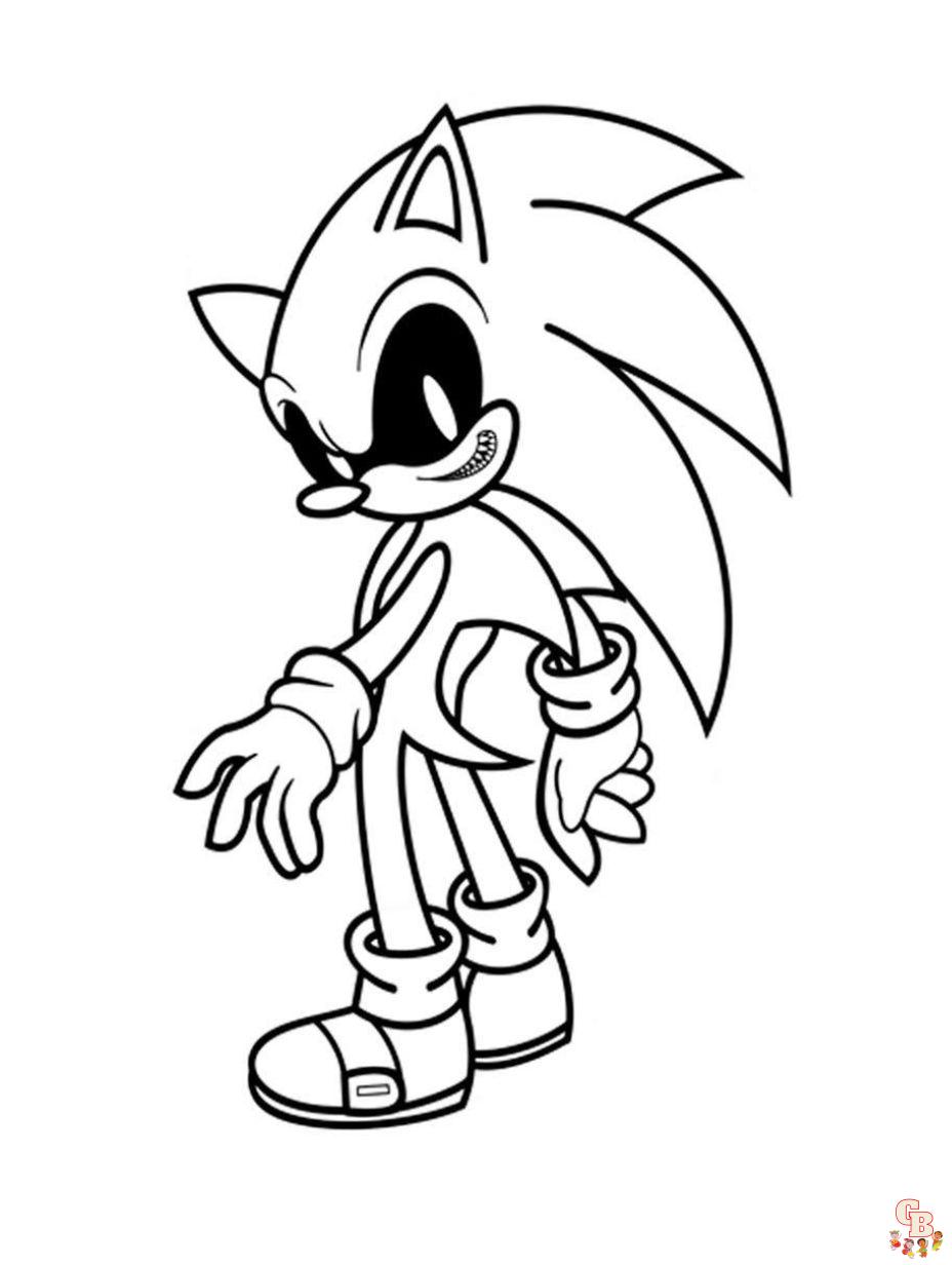 Sonic Exe Coloring Pages