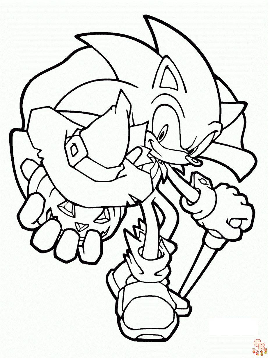 Sonic Halloween Coloring Pages