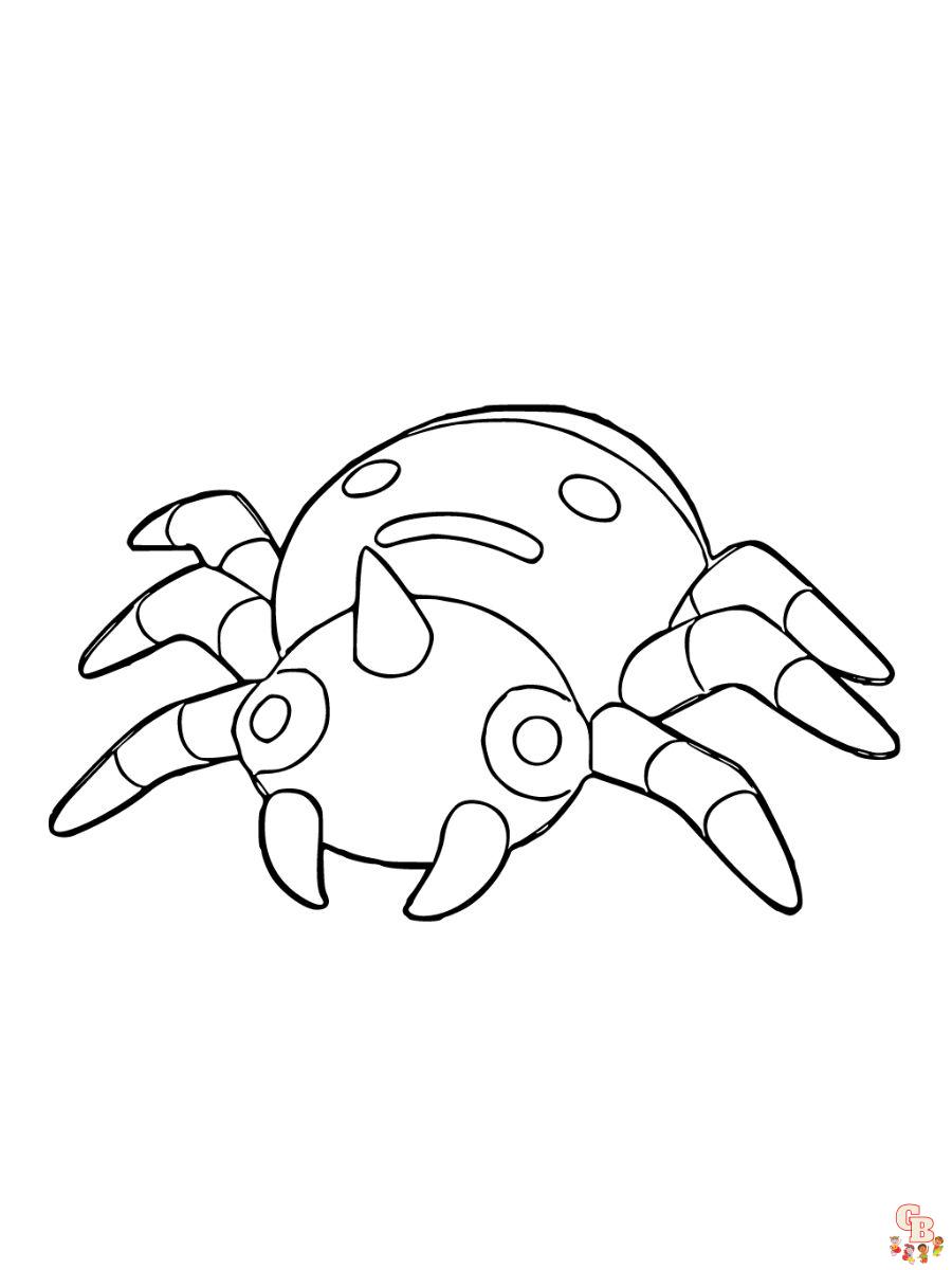 Spinarak coloring page