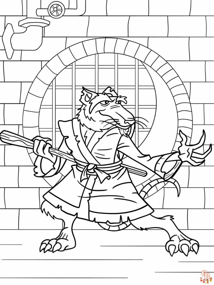 Splinter Coloring Pages