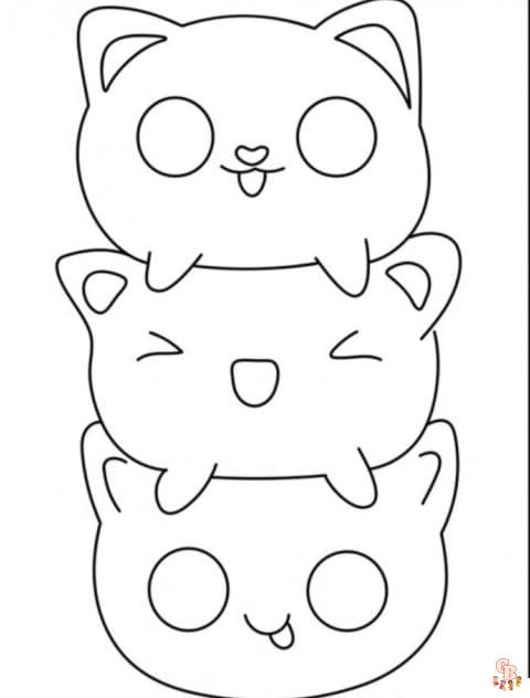 Squishy Coloring Sheets