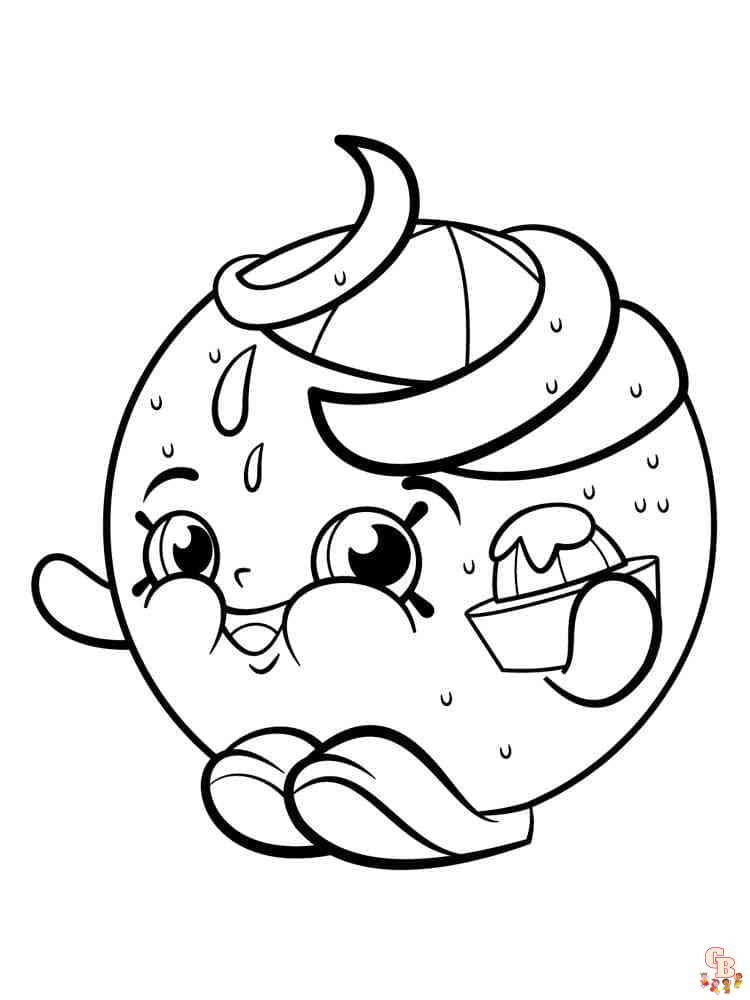 Squishy coloring pages free