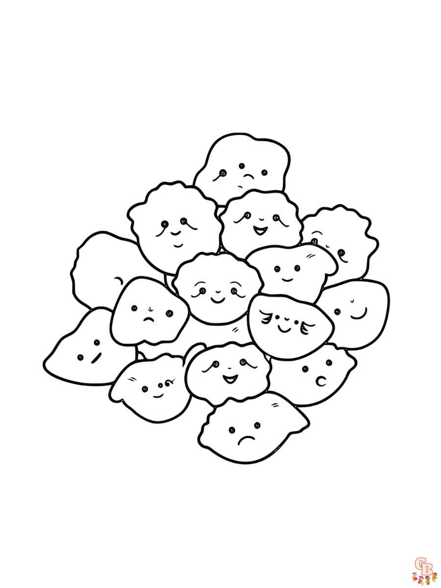 Squishy coloring pages