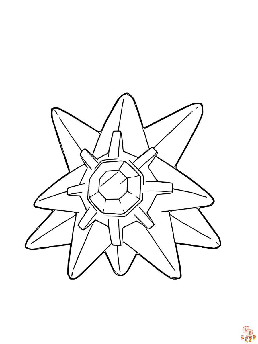 Starmie coloring pages