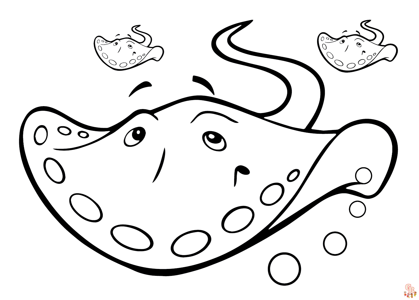 Stingray coloring pages free