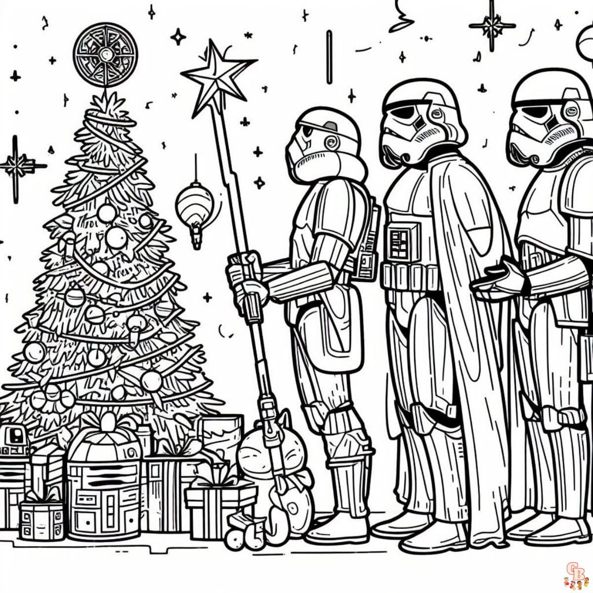 Stormtrooper Lining Up On Christmas