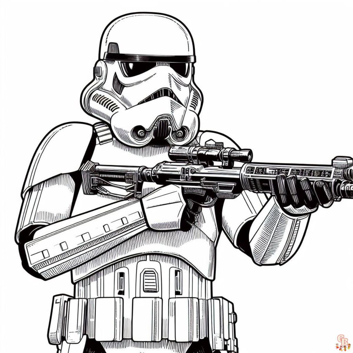 Stormtrooper holding a gun