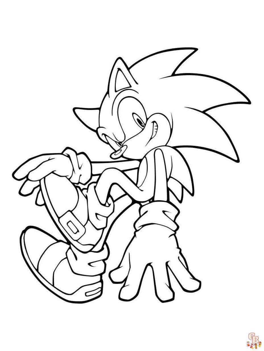 Super Sonic Coloring Pages