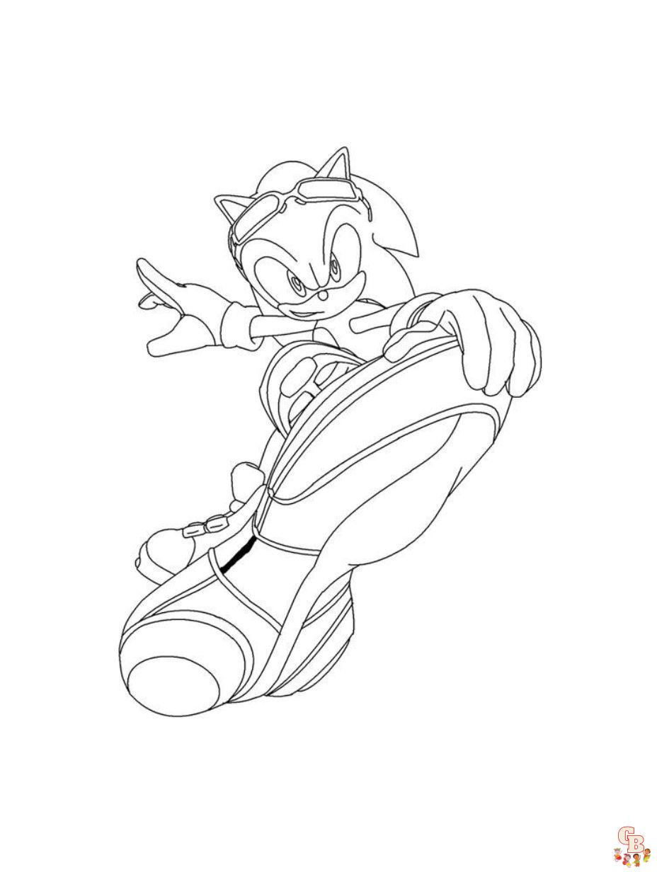 Super Sonic Windsurfing Coloring Pages