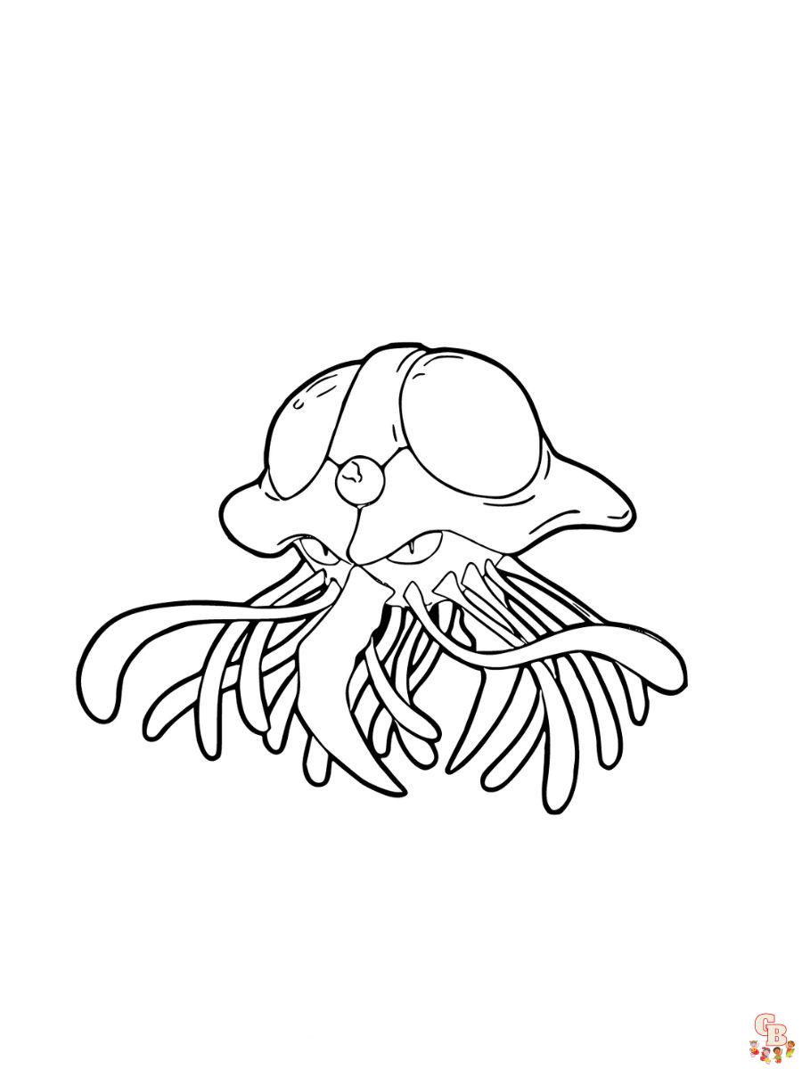 Tentacruel coloring pages