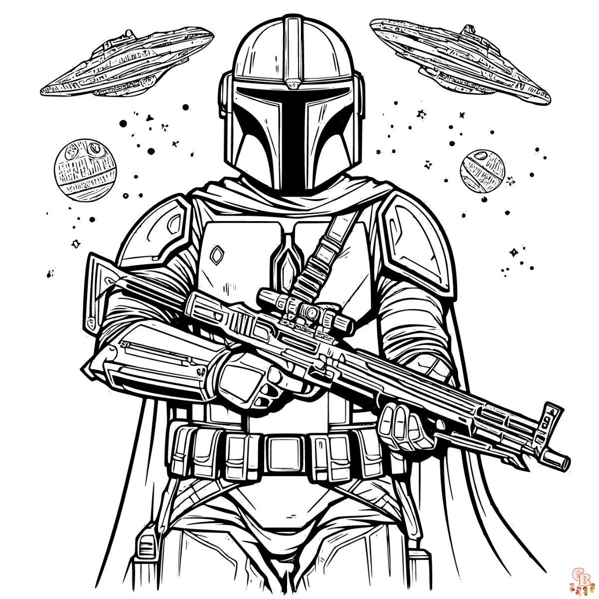 The Mandalorian Star Wars Coloring Pages