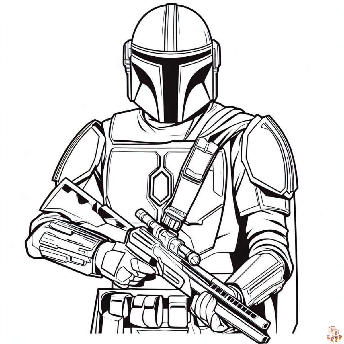 The Mandalorian ready to fight