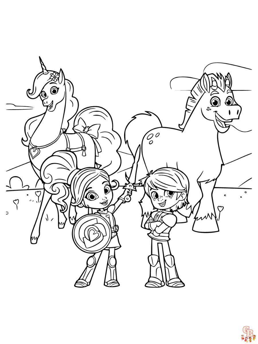 Trinket Nella the Princess Knight Coloring Page