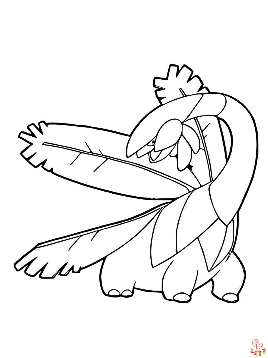 Tropius coloring page