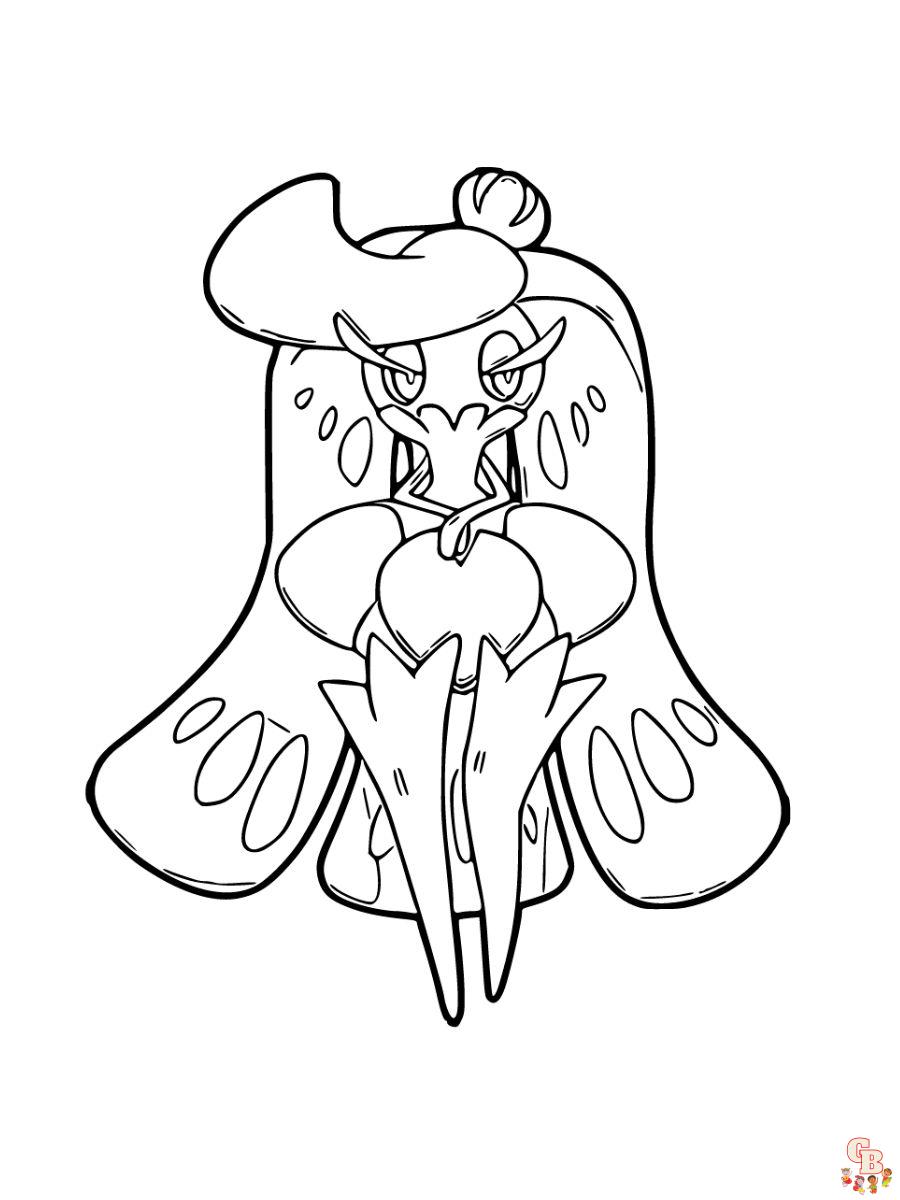 Tsareena coloring page