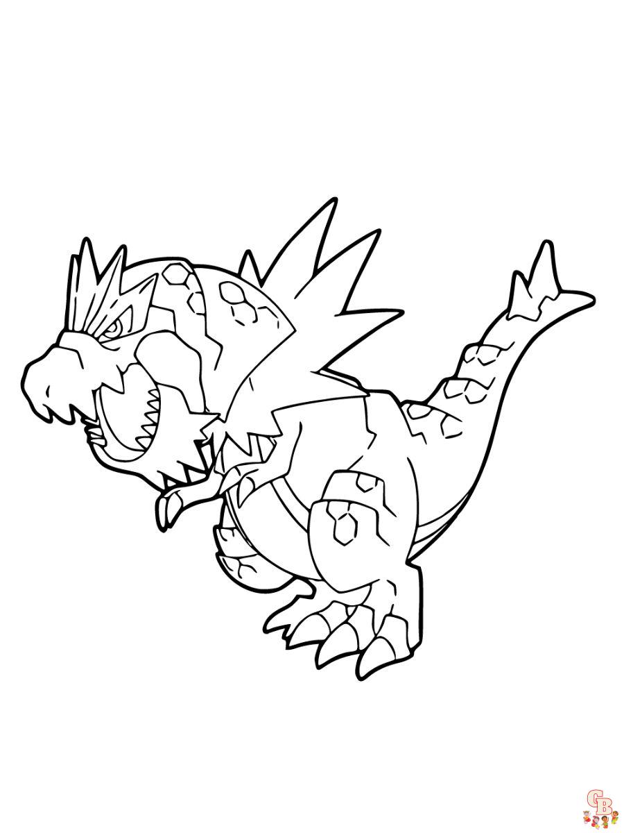 Tyrantrum coloring page