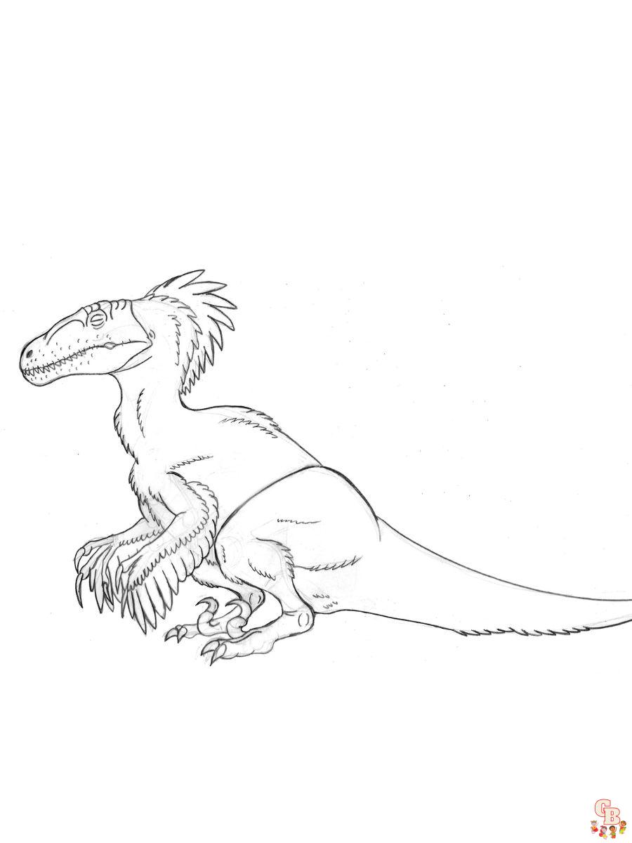 Utahraptor Coloring pages