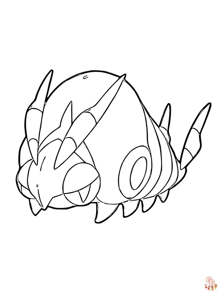 Venipede coloring page