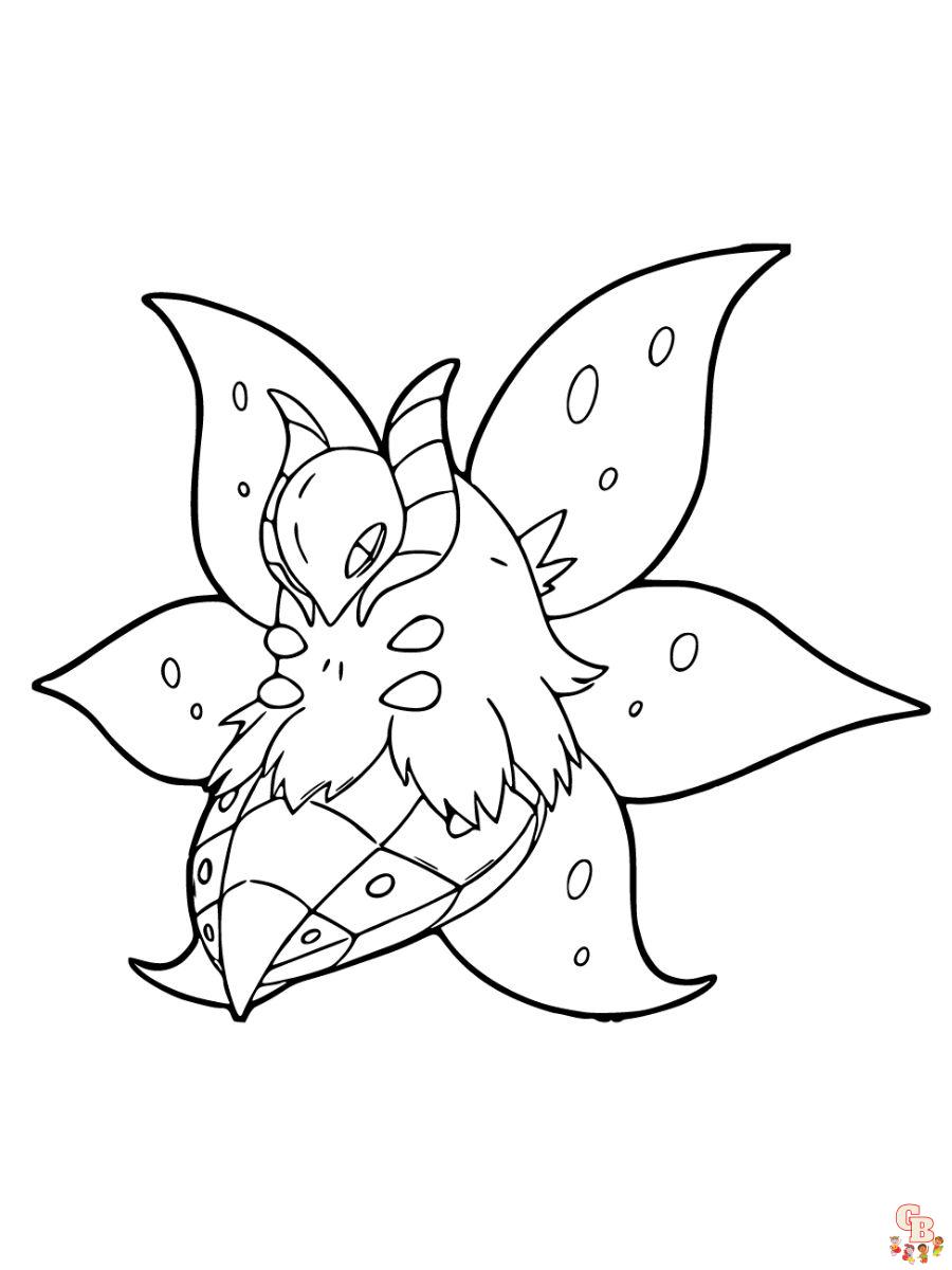 Volcarona coloring page