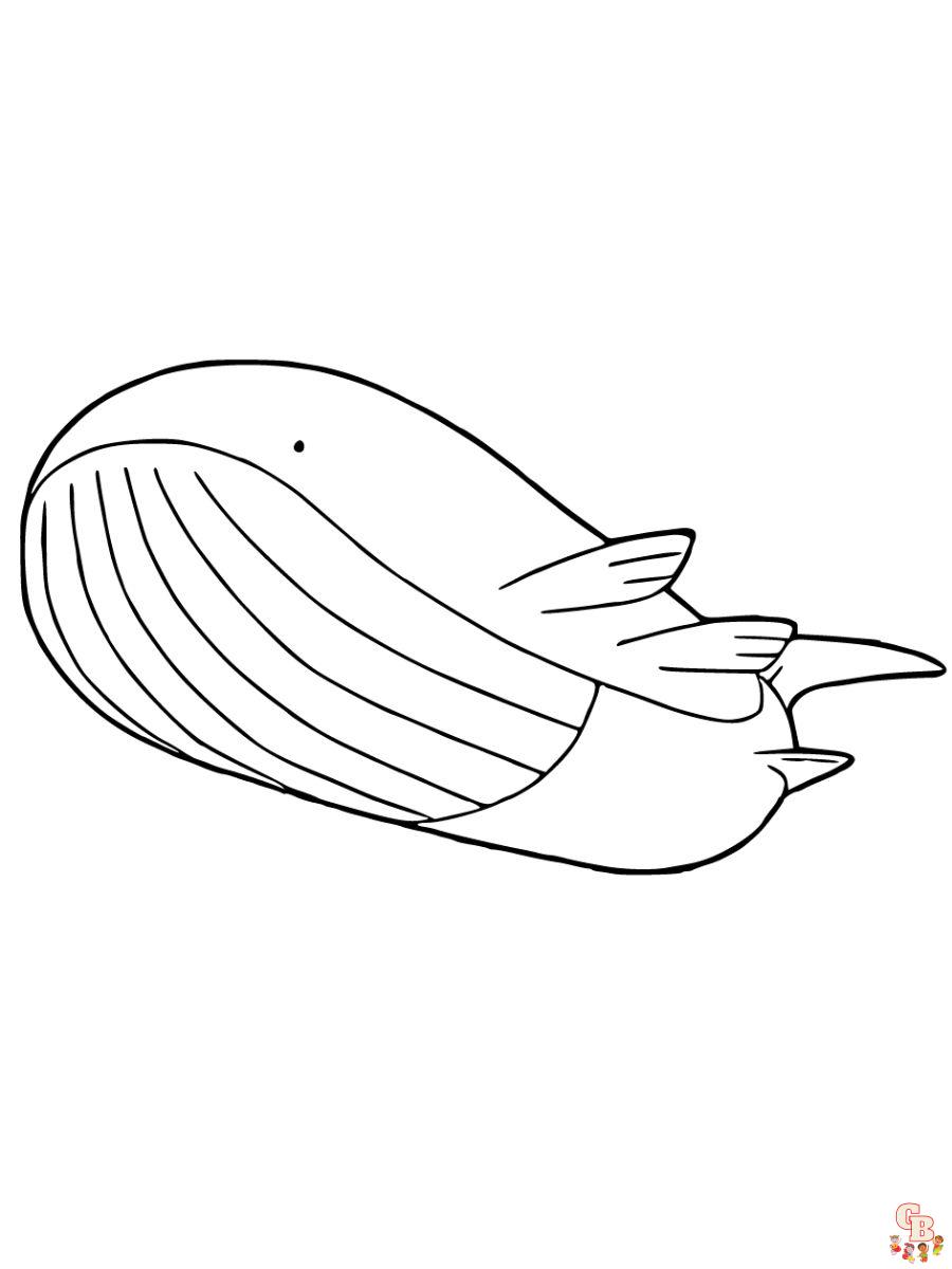 Wailord coloring page