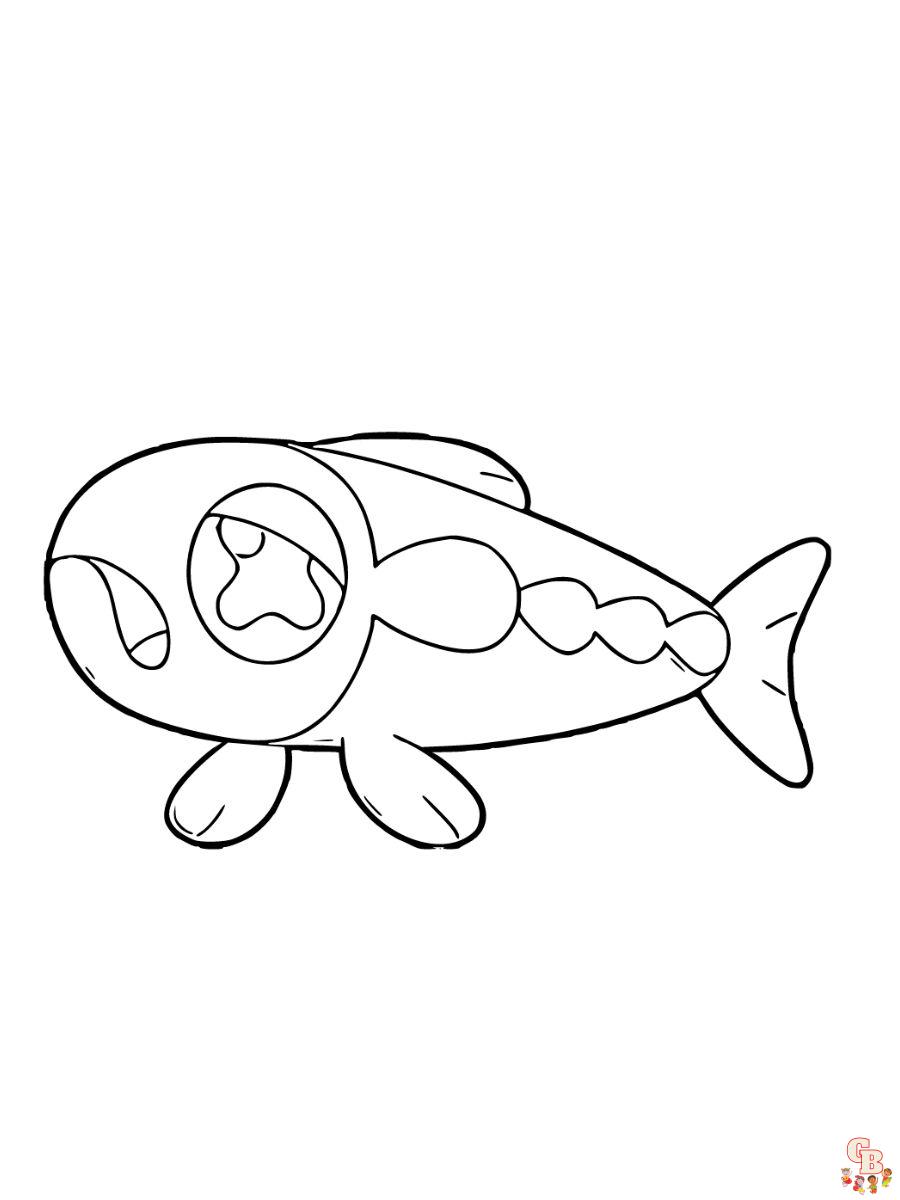 Wishiwashi coloring page