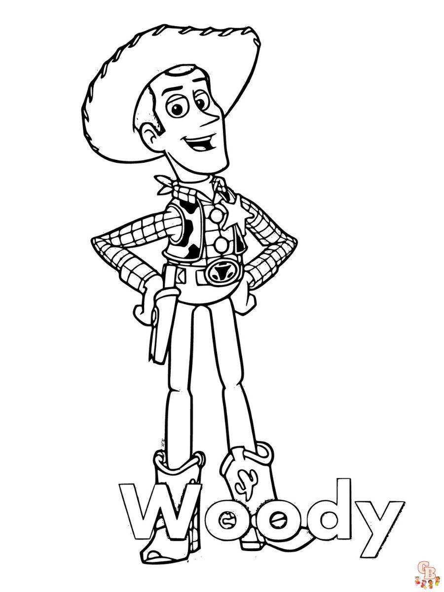 Woody toy story coloring pages