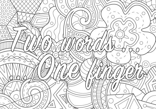 Printable Word Coloring Pages Free For Kid And Adults