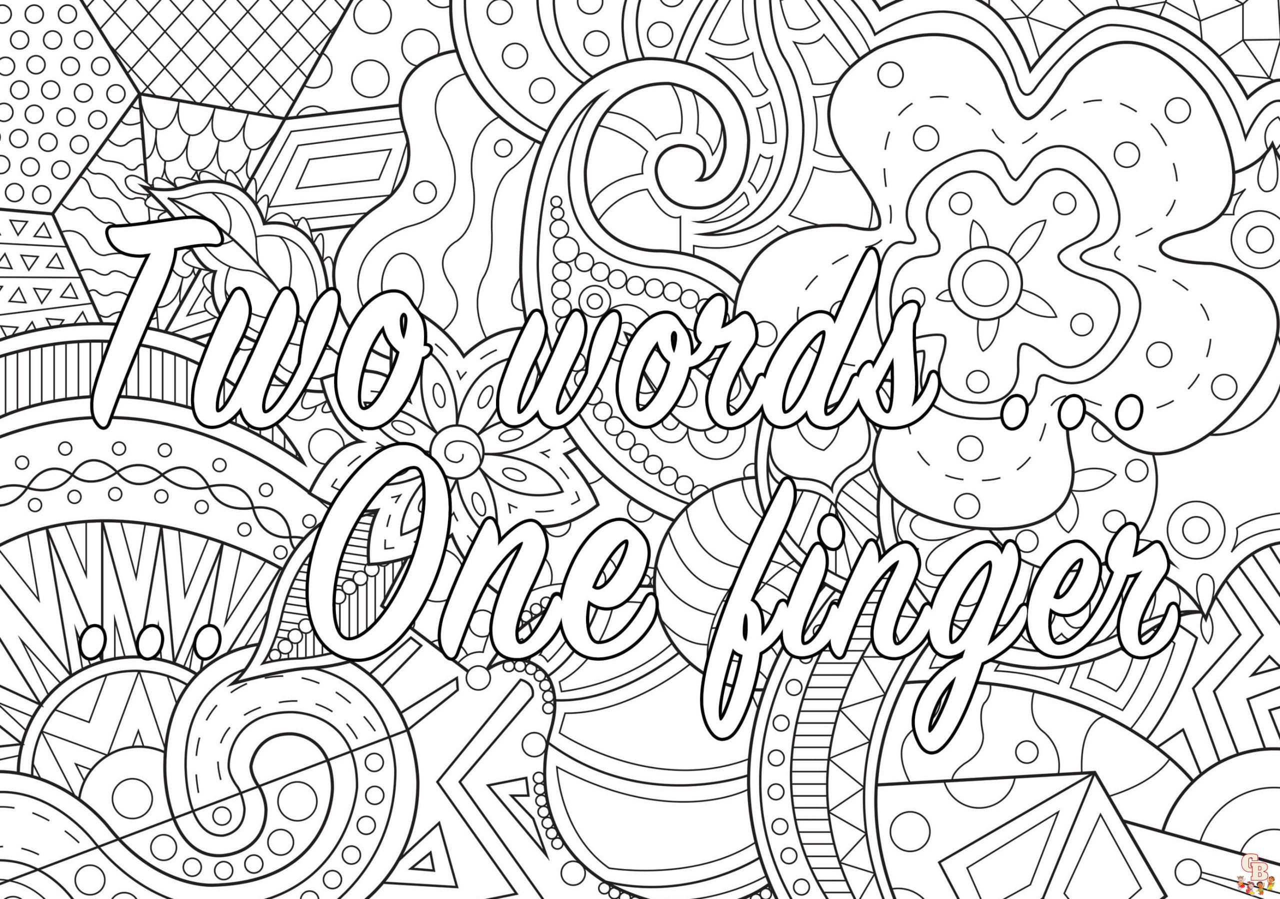 Word Coloring Sheets