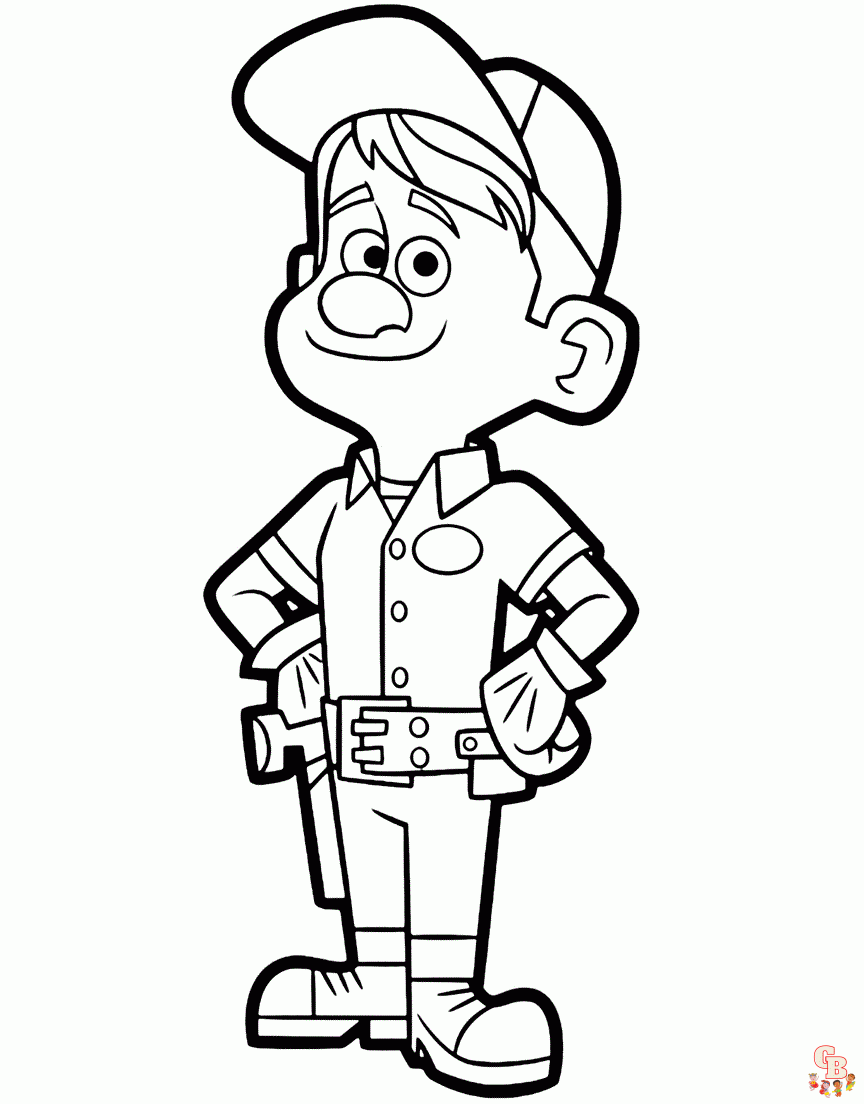 Wreck It Ralph coloring pages printable