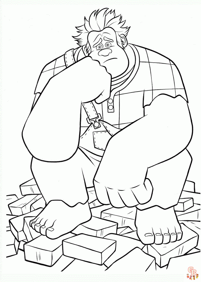 Wreck It Ralph coloring sheets free