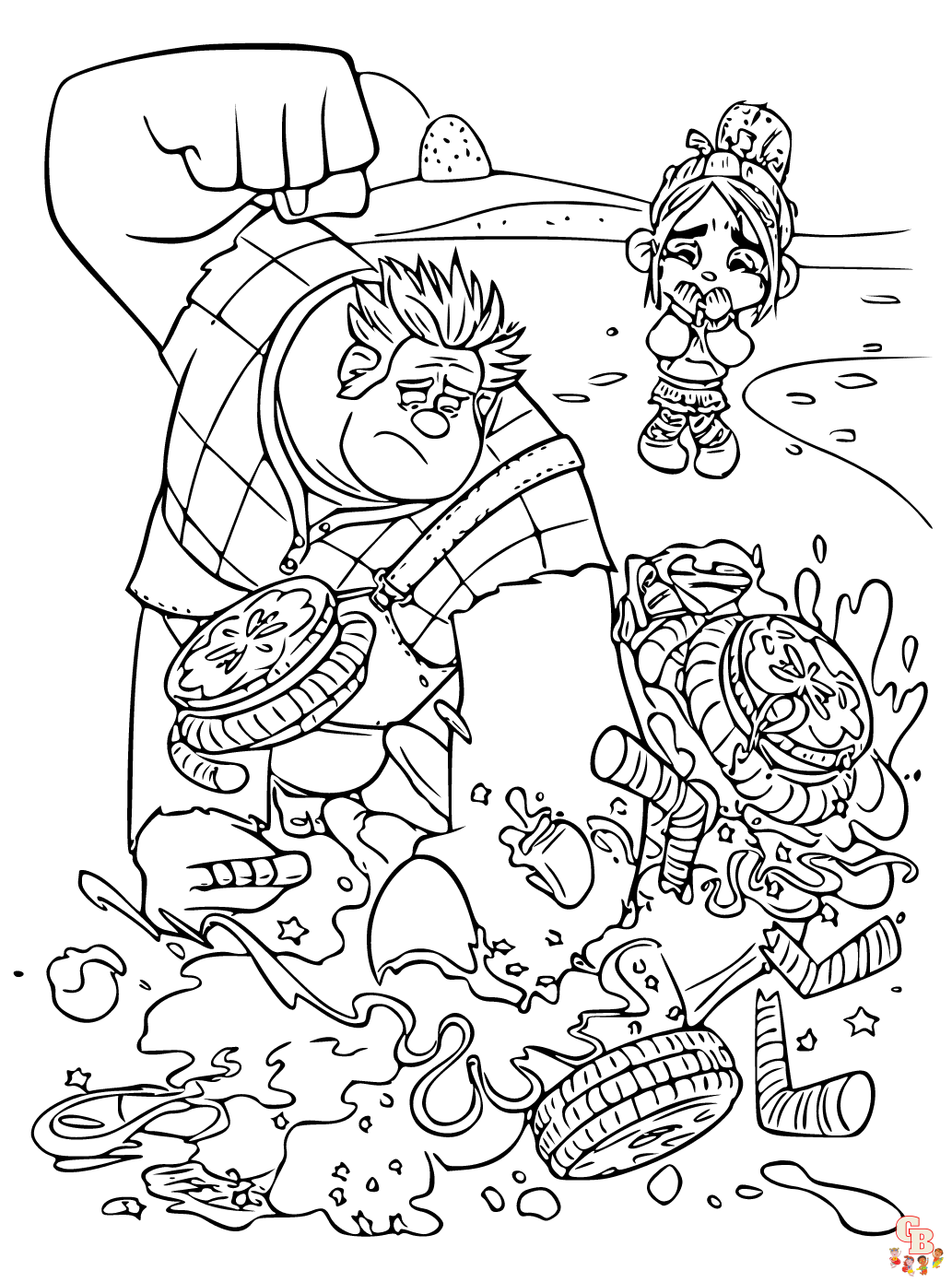 Wreck It Ralph coloring sheets printable free